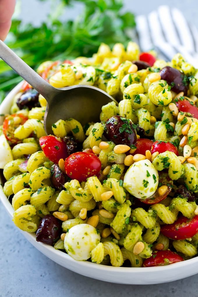 Toddler Lunch Idea: Pesto Pasta Salad