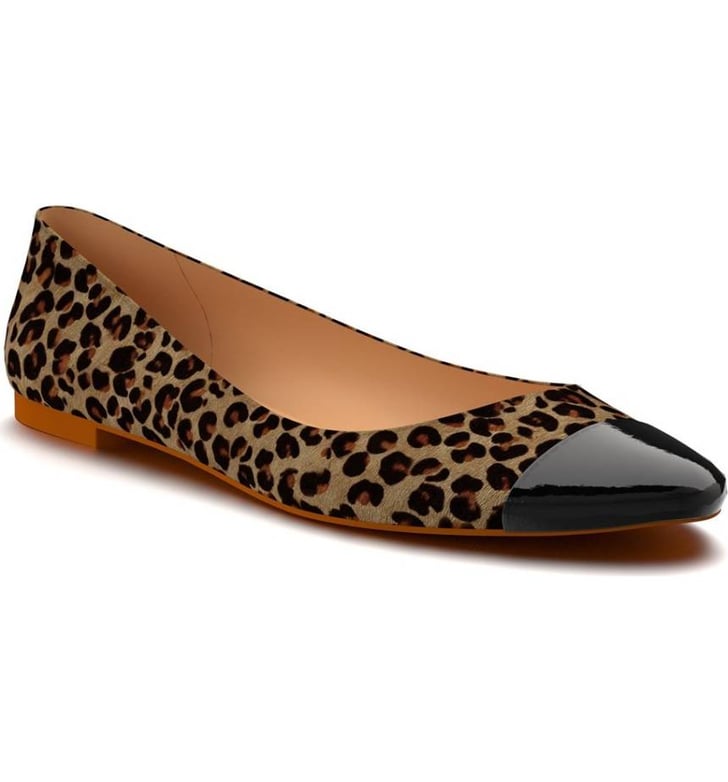 cap toe pointed flats