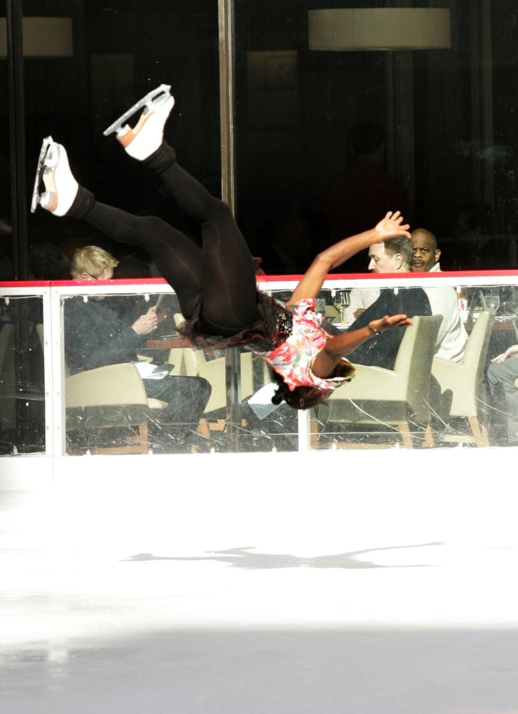 Figure Skater Surya Bonaly Backflip Video POPSUGAR Fitness