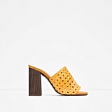 braided heels zara