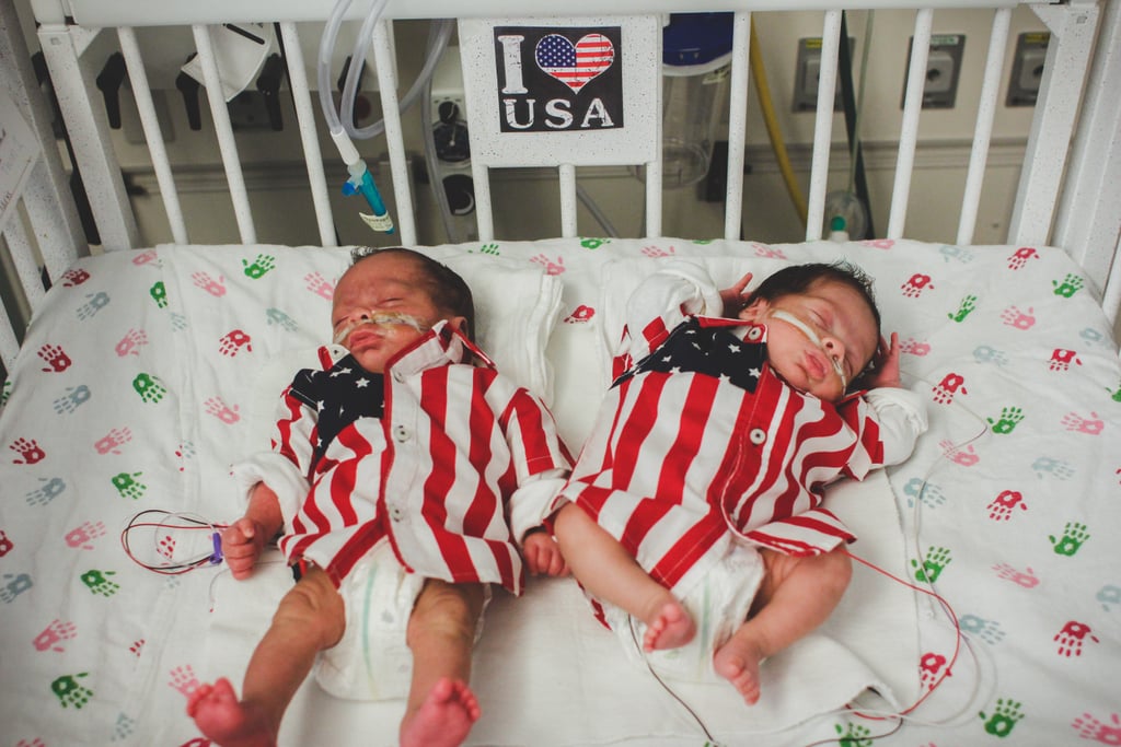 NICU Babies Dressed For the 4th of July