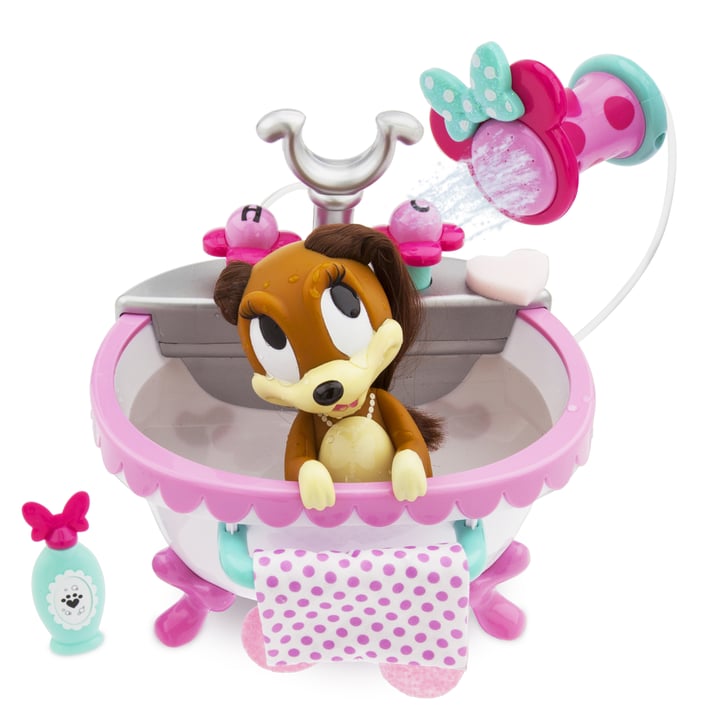 disney store minnie mouse pet bath set
