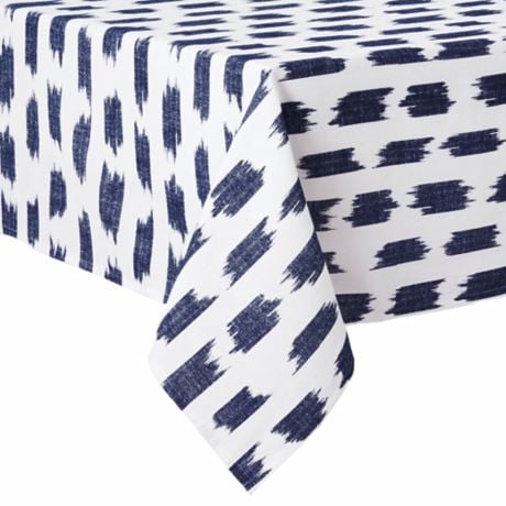 Everhome Ikat Stripe Tablecloth