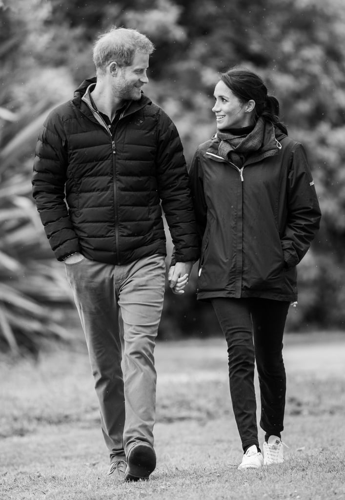 Prince Harry and Meghan Markle Black and White Photos