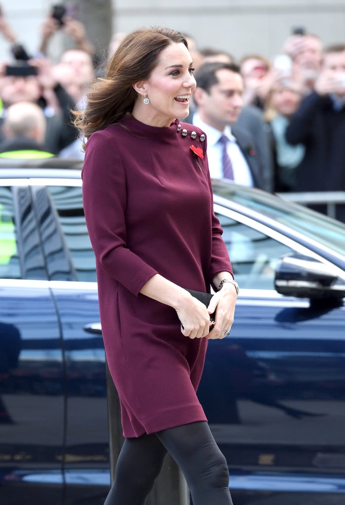 Meghan Markle's Burgundy Dress November 2018 | POPSUGAR Fashion