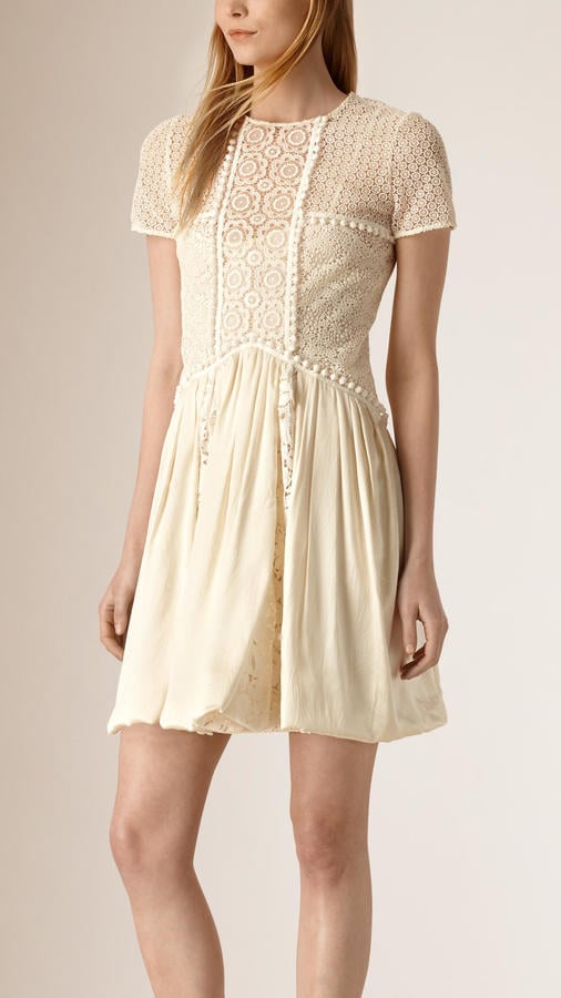Burberry Silk and Italian Lace Dress ($3,795) | 54 Pom-Pom Pieces to Get  Playful With This Spring | POPSUGAR Fashion Photo 8