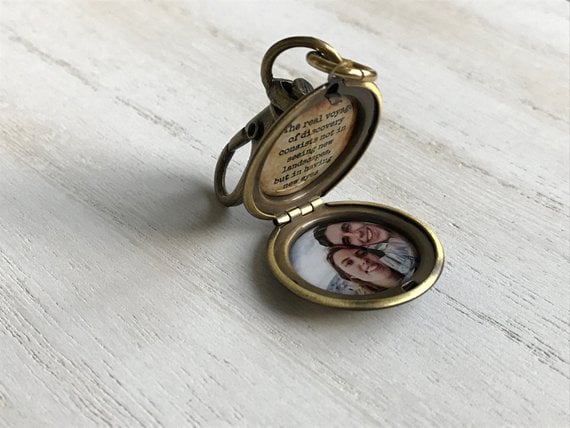 World Locket Keychain