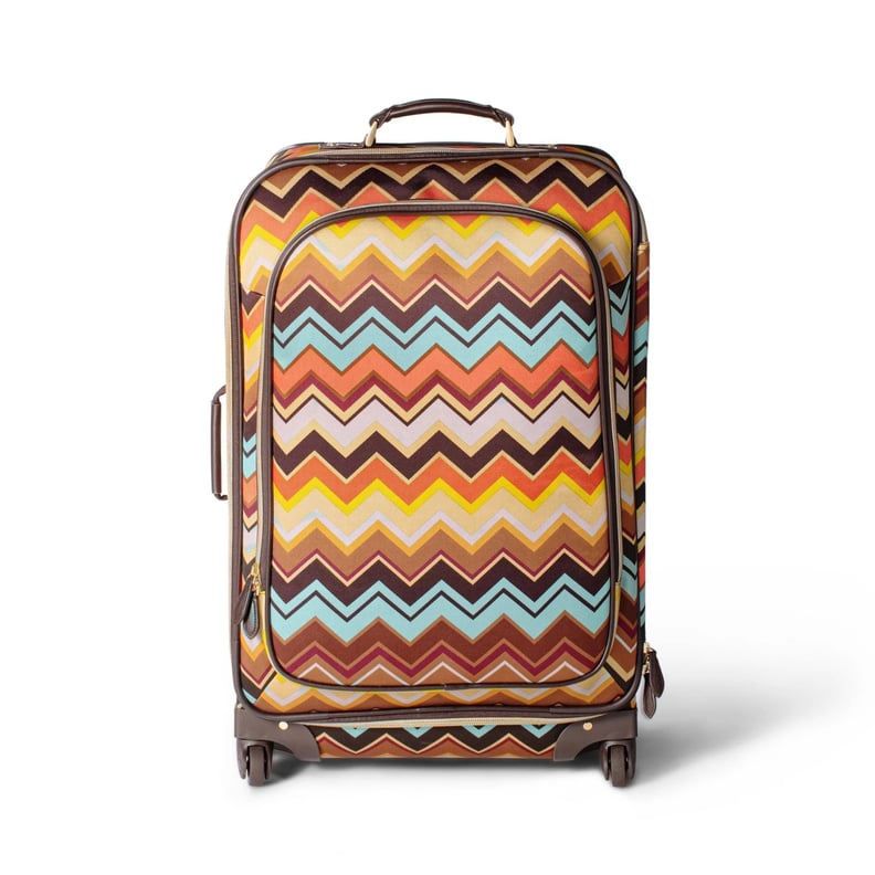 Missoni Zig Zag Print Four-Wheel Rolling Suitcase