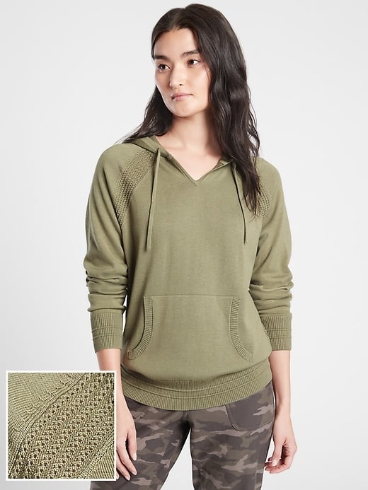 Athleta Evergreen Hoodie Sweater