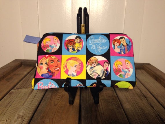 Vintage Barbie & Ken Makeup Bag