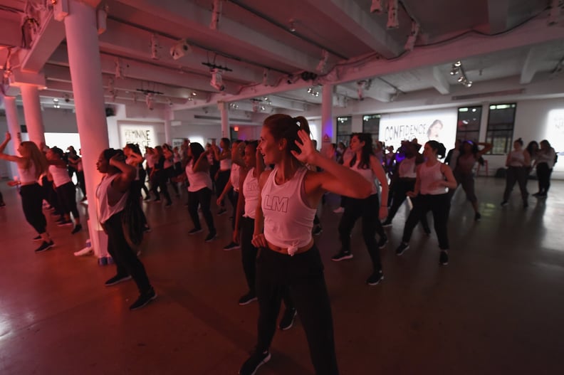 NEW YORK, NY - SEPTEMBER 27:  Guests attends as Reebok and Nina Dobrev host the Donate in Sweat NYC event, bringing together media and influencers to celebrate their shared commitment to female empowerment and showcase the newest Les Mills BODYJAM workout