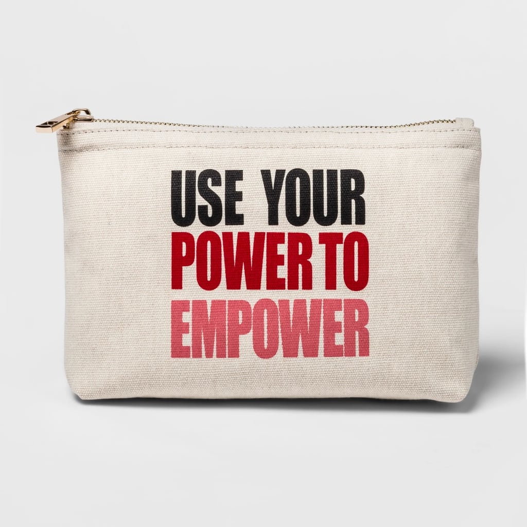 Women's Use Your Power to Empower Canvas Clutch