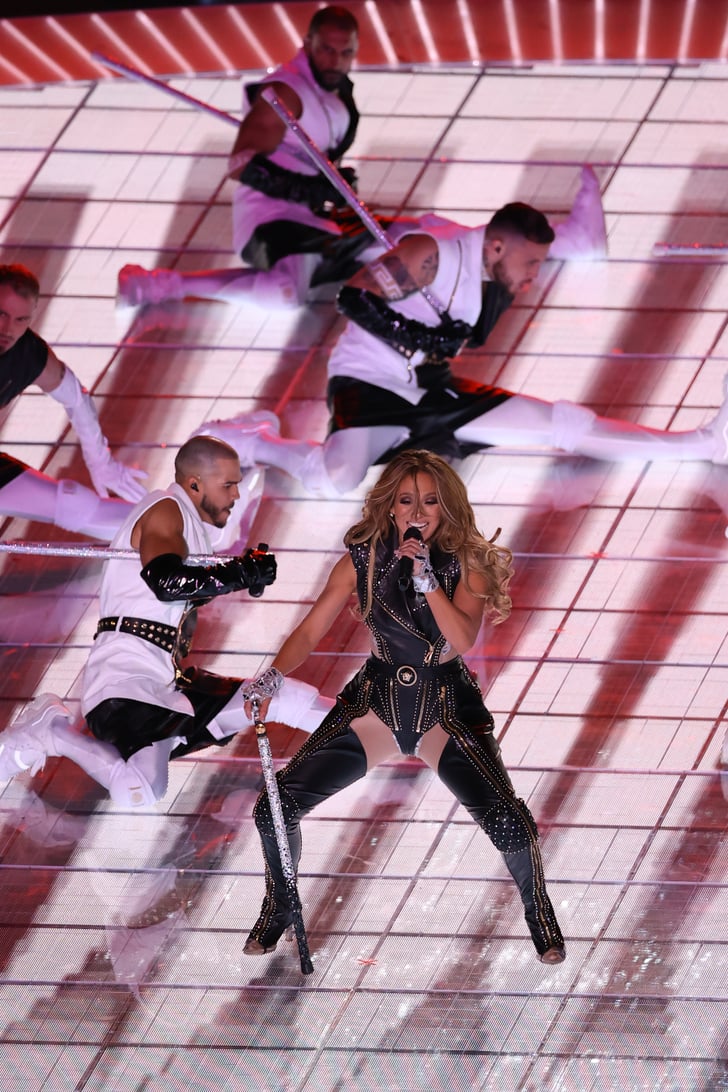 See All Of Jennifer Lopez S Super Bowl Halftime Show Outfits Popsugar