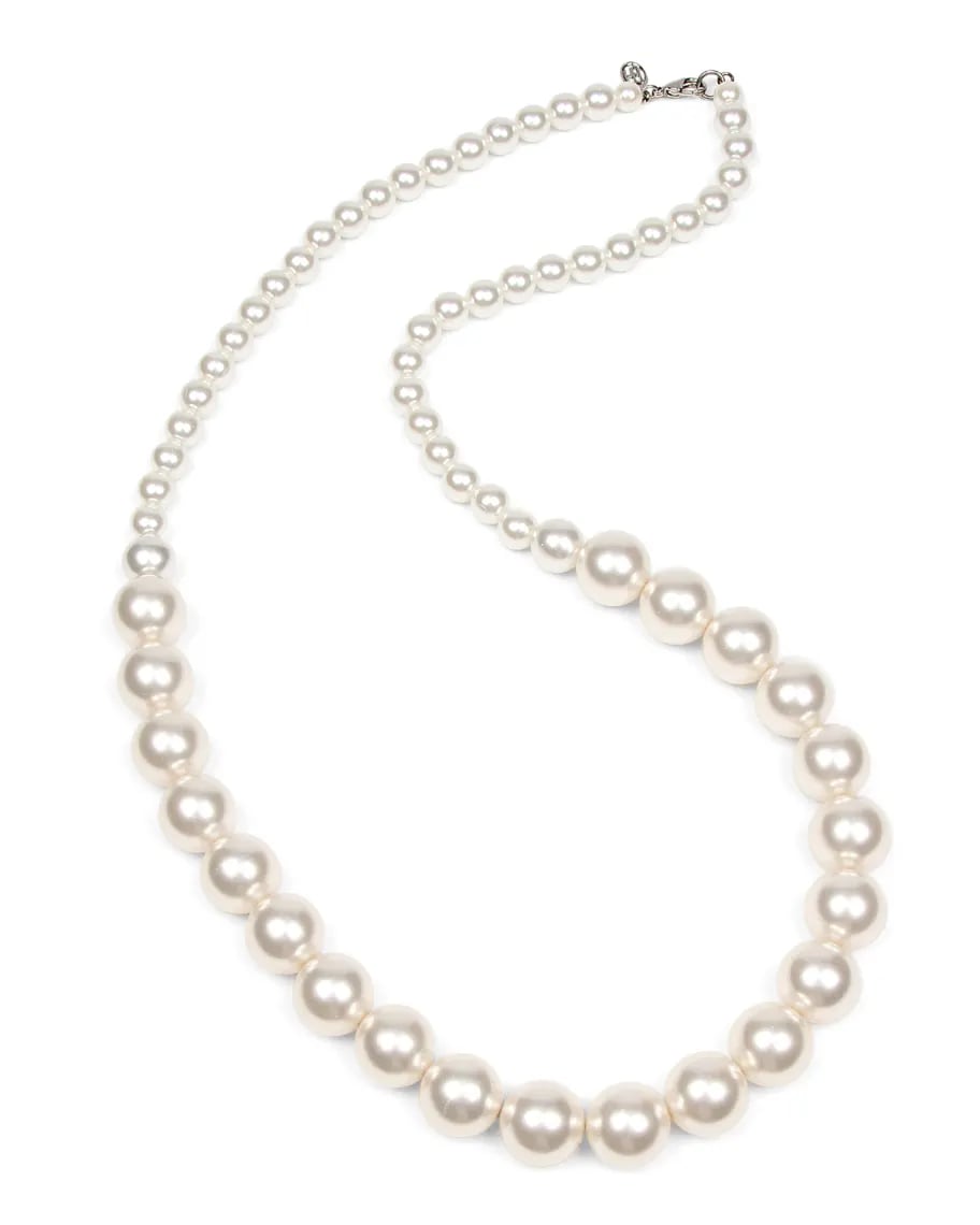 Ben-Amun Single Strand Glass-Pearl Necklace | Carrie Bradshaw's ...