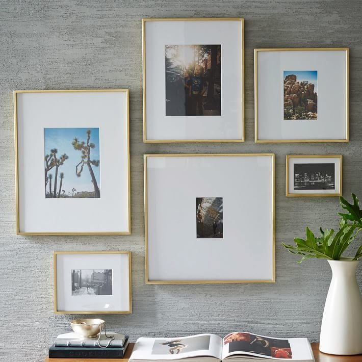 Polished Brass Gallery Frames ($29)