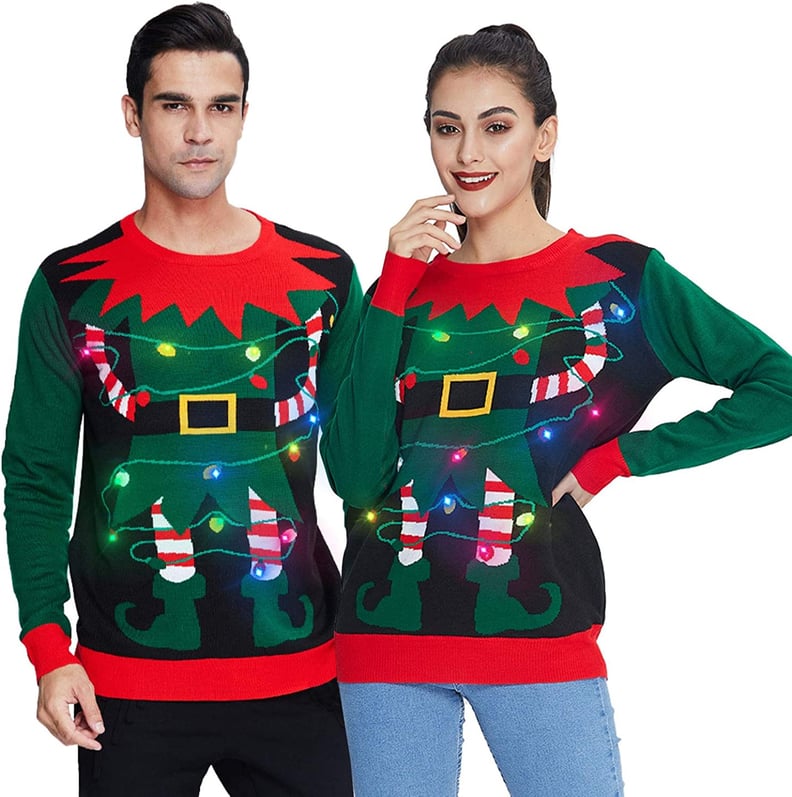 Elf Matching Ugly Christmas Sweaters