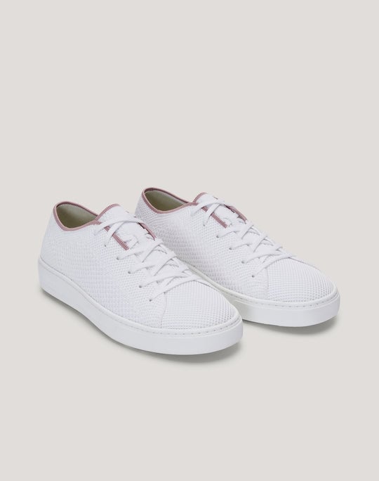 Fullup Infinity Cloud White Knit Sneaker in Sand