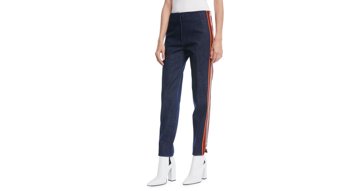 calvin klein side stripe pants