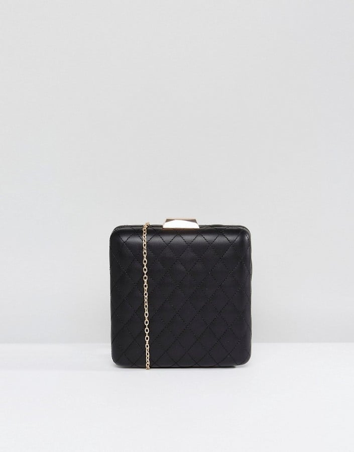 Claudia Canova Quilted Structured Clutch Bag