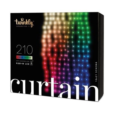 Twinkly LED RGB Multicolor + White Decorative Curtain Lights