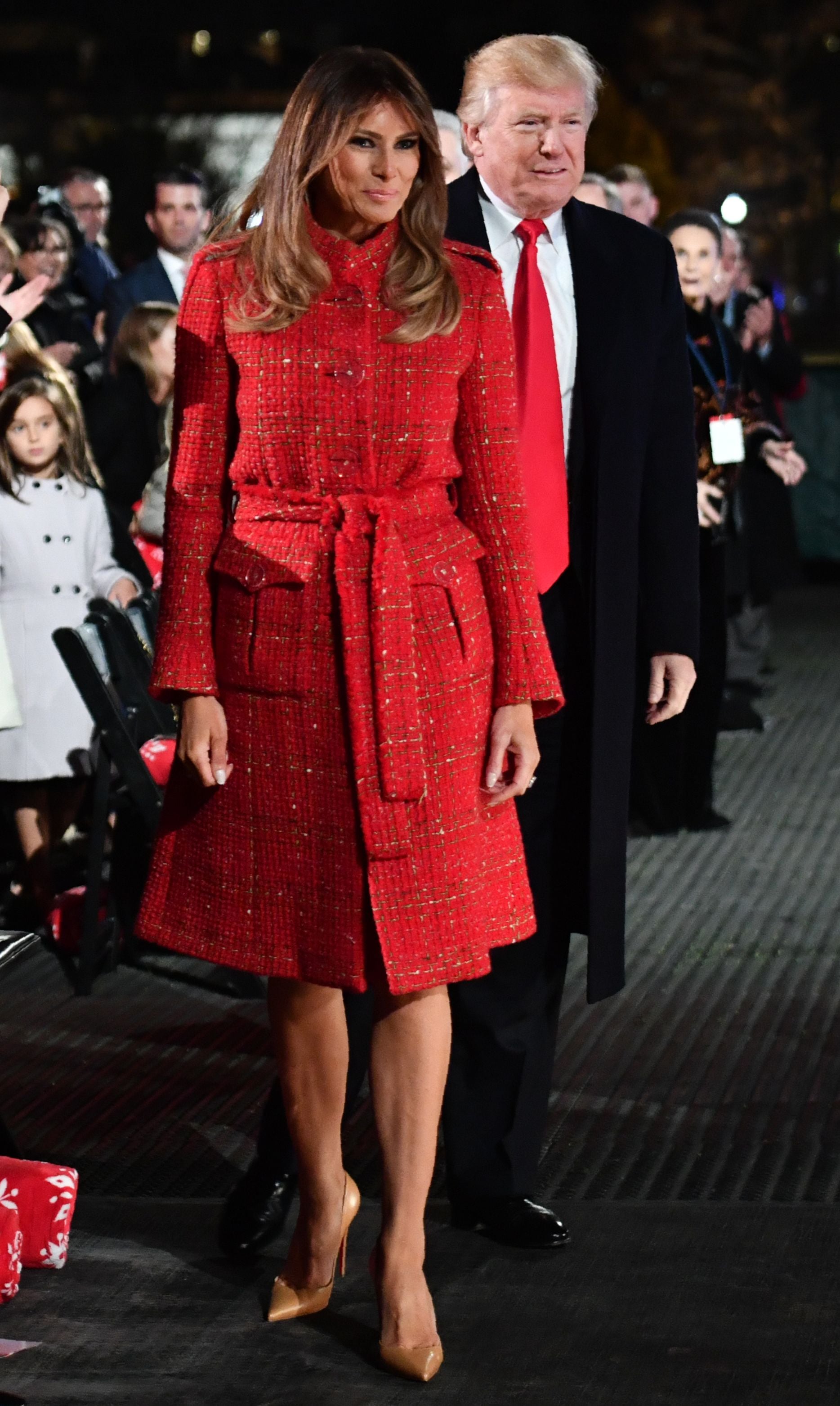 Melania Trump Red Chanel Coat