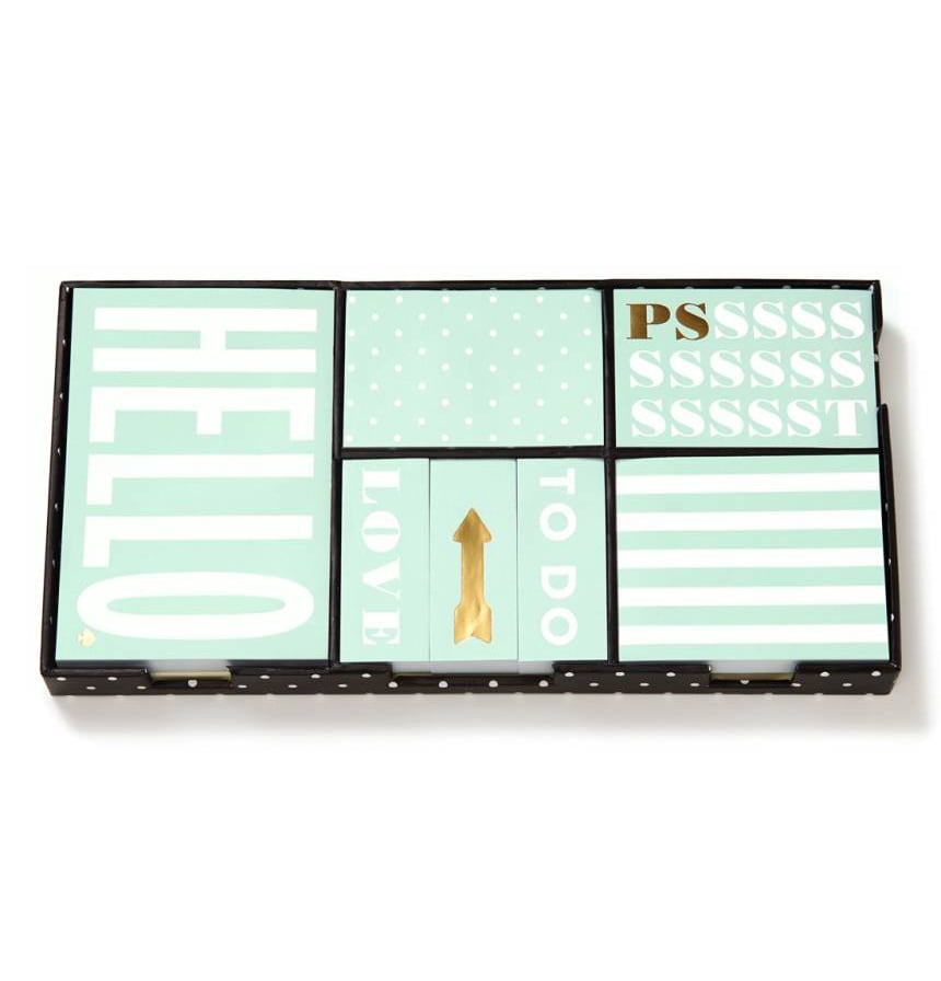 Kate Spade Deco Dots Sticky Note Set ($16)