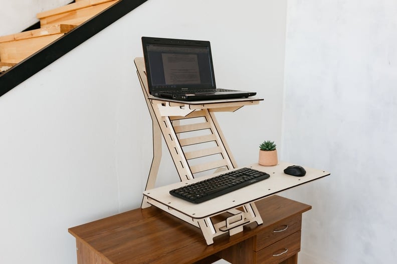 Wood Standing Desk Work Station