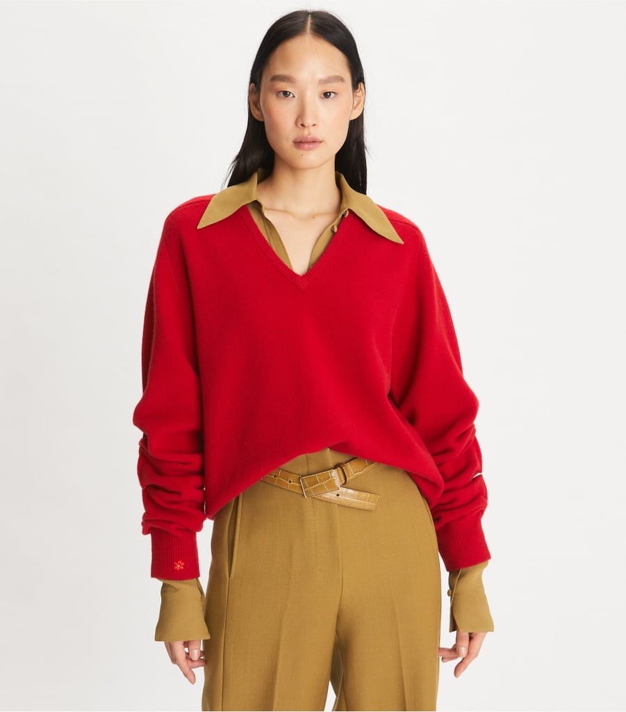 Tory Burch Wool V-Neck Sweater ($628)