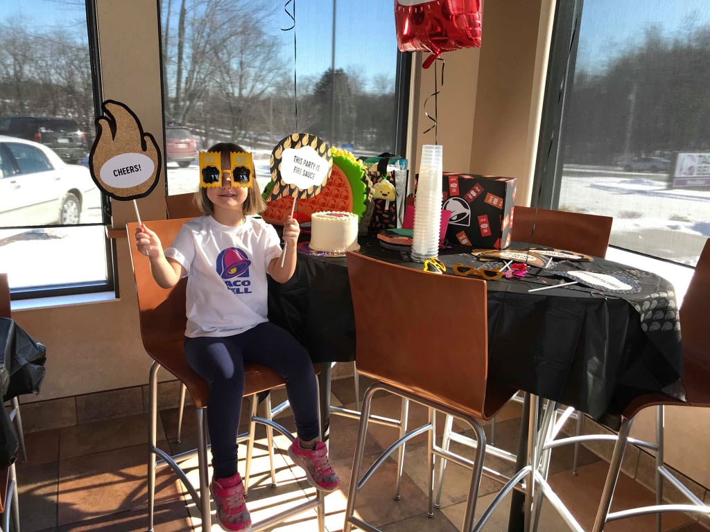 Taco Bell Throws Viral Gift Card Girl a Birthday Party ...