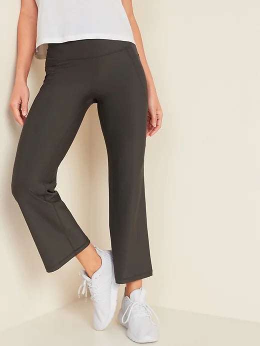 Old Navy High-Waisted PowerSoft Side-Pocket 7/8-Length Flare Leggings