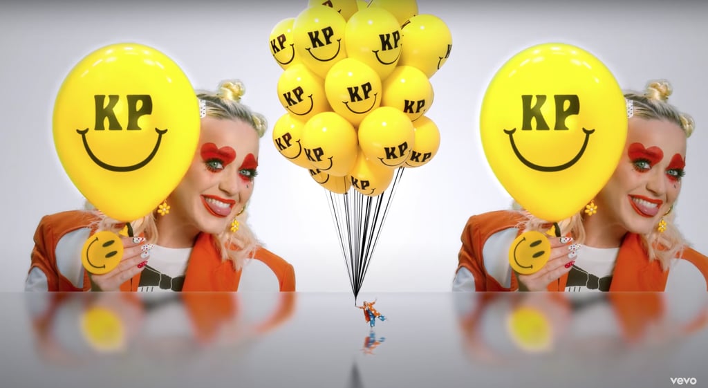 See Katy Perry's Clown Nail Art in Her "Smile" Music Video