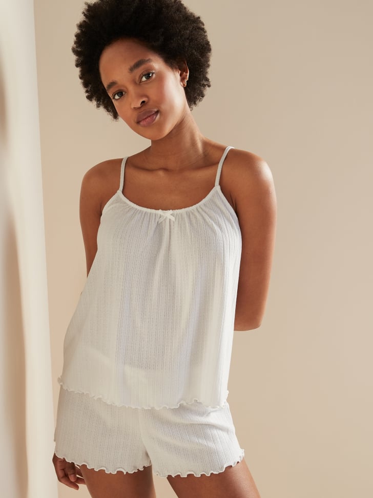 Old Navy PointelleKnit Cami & Boxer Shorts Pajama Set Matching