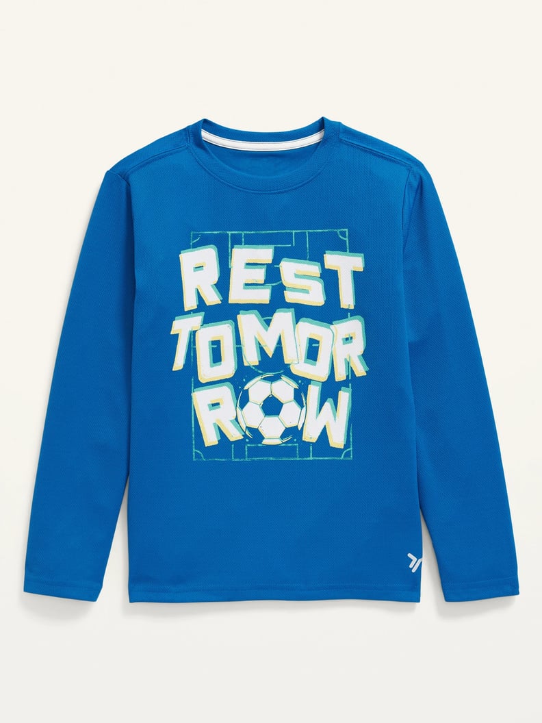 Old Navy Graphic Go-Dry Cool Long-Sleeve Mesh T-Shirt for Boys