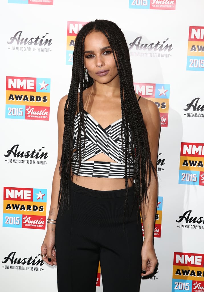 On Wednesday, Zoe Kravitz was oozing glamor at the NME Awards in London.