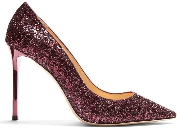 Jimmy Choo Romy 100mm Glitter Pumps