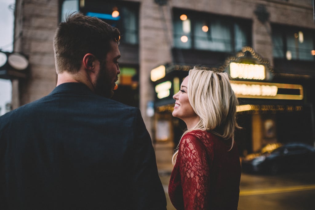 Pizza City Engagement Shoot POPSUGAR Love & Sex