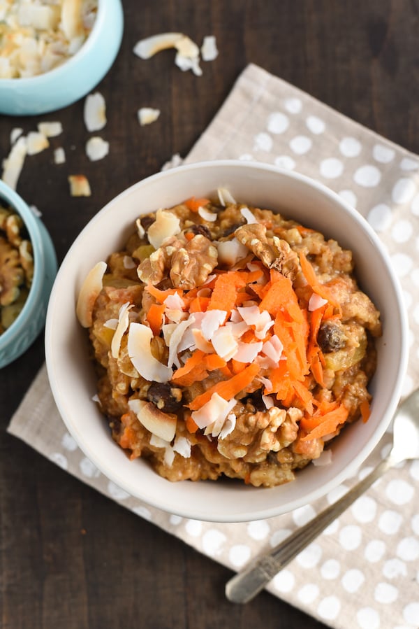 Overnight Carrot Cake Oatmeal