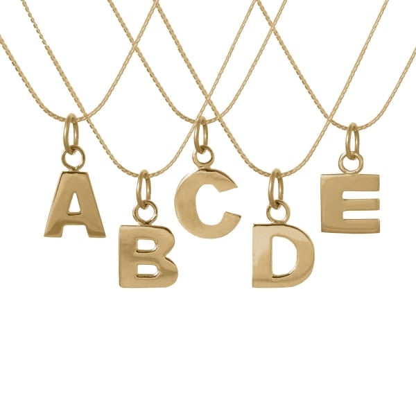 Edge Only Letter Necklace