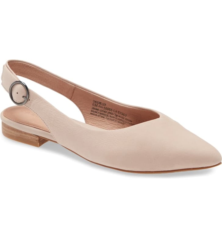 lexie pointed toe slingback flat