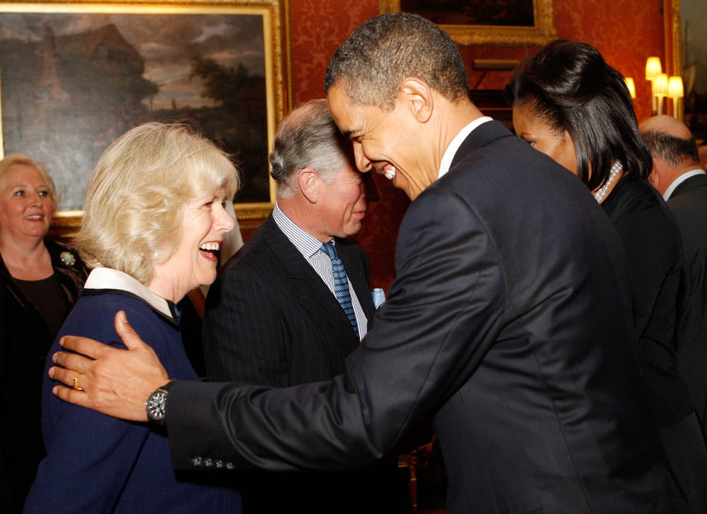 On the same day, the president showed the same unstuffy warmth to Camilla, Duchess of Cornwall.