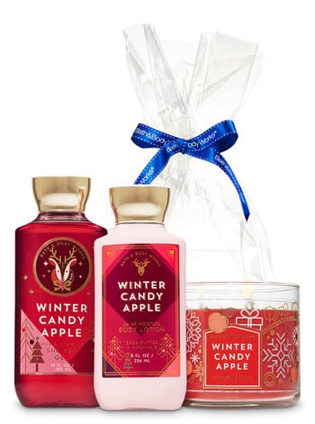 Bath and Body Works Winter Candy Apple Fragrance Fan Gift Kit