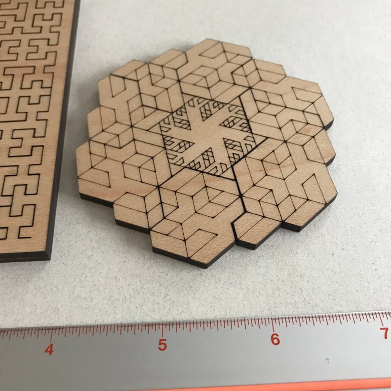 Small Wooden Fractal Puzzle