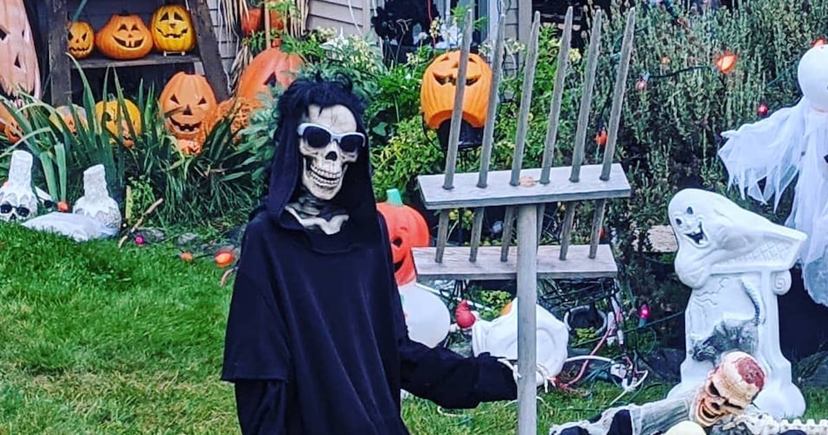 This Guy's Schitt's Creek Halloween Decorations Are Amazing POPSUGAR Home