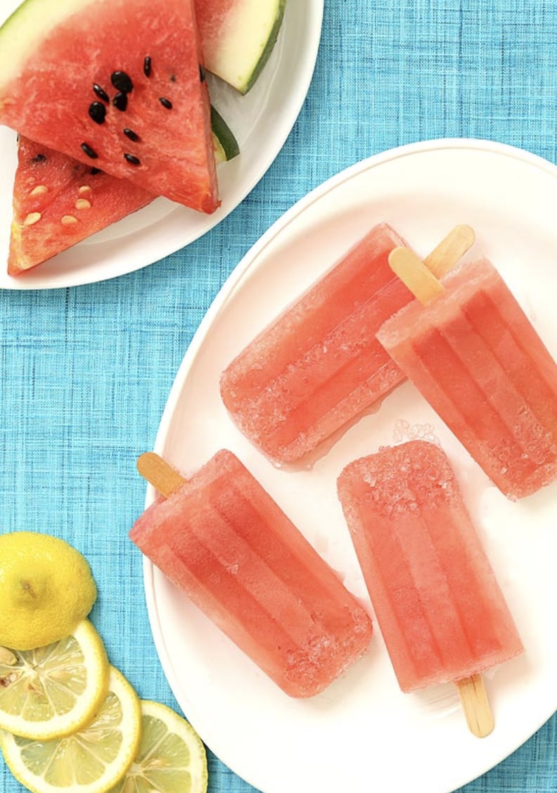 Watermelon Lemonade Margarita Popsicles