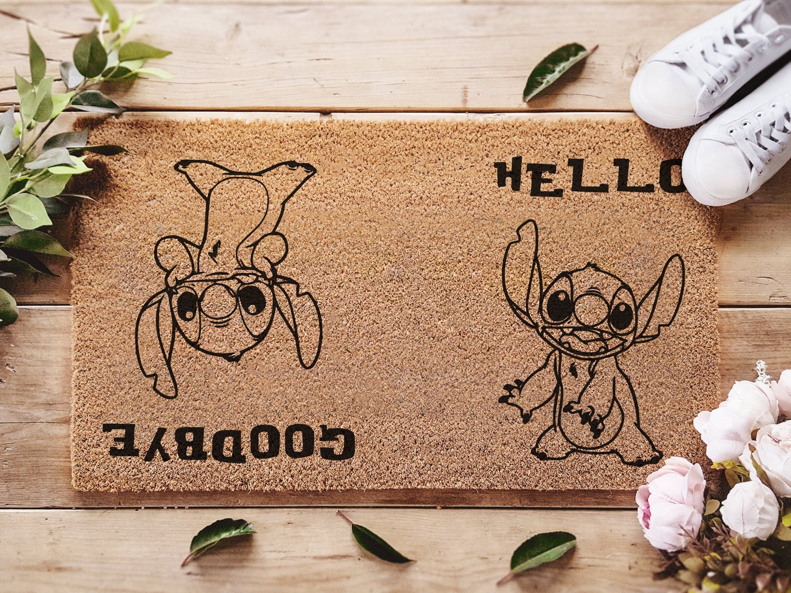 verteren eiland Ruïneren Stitch "Hello, Goodbye" Doormat | 53 Disney Doormats That Will Bring the  Magic Right to Your Front Door | POPSUGAR Home Photo 27