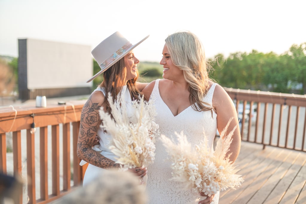 Couple's Socially Distanced Wedding at a Drive-In Theater