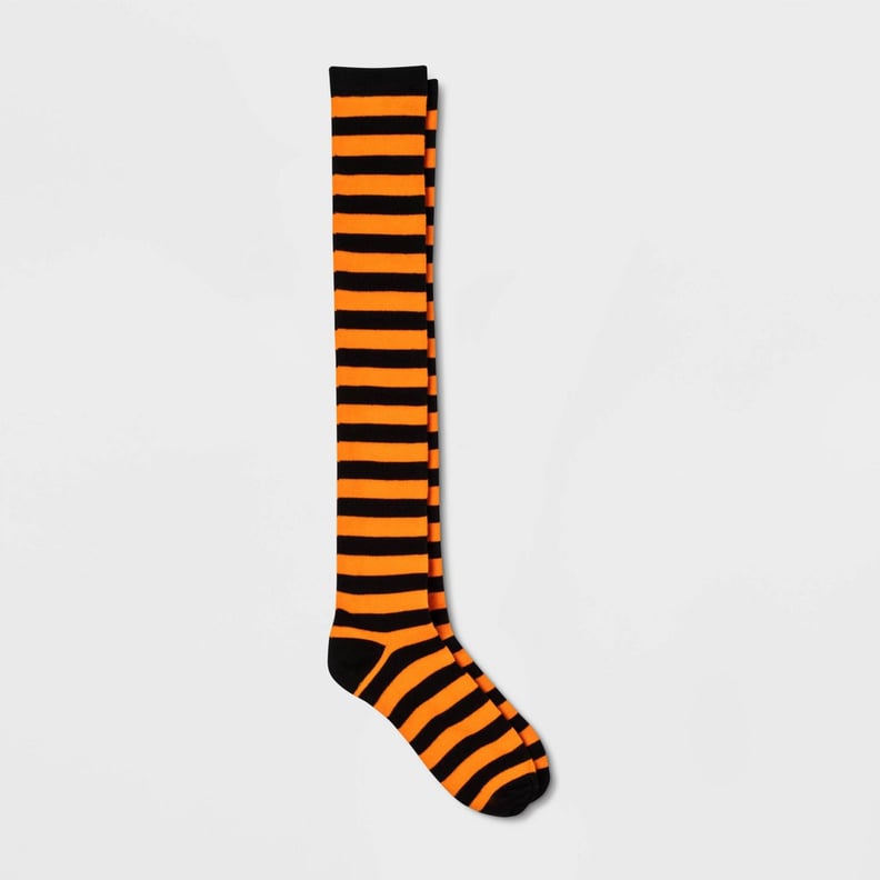 Striped Halloween Over-the-Knee Socks