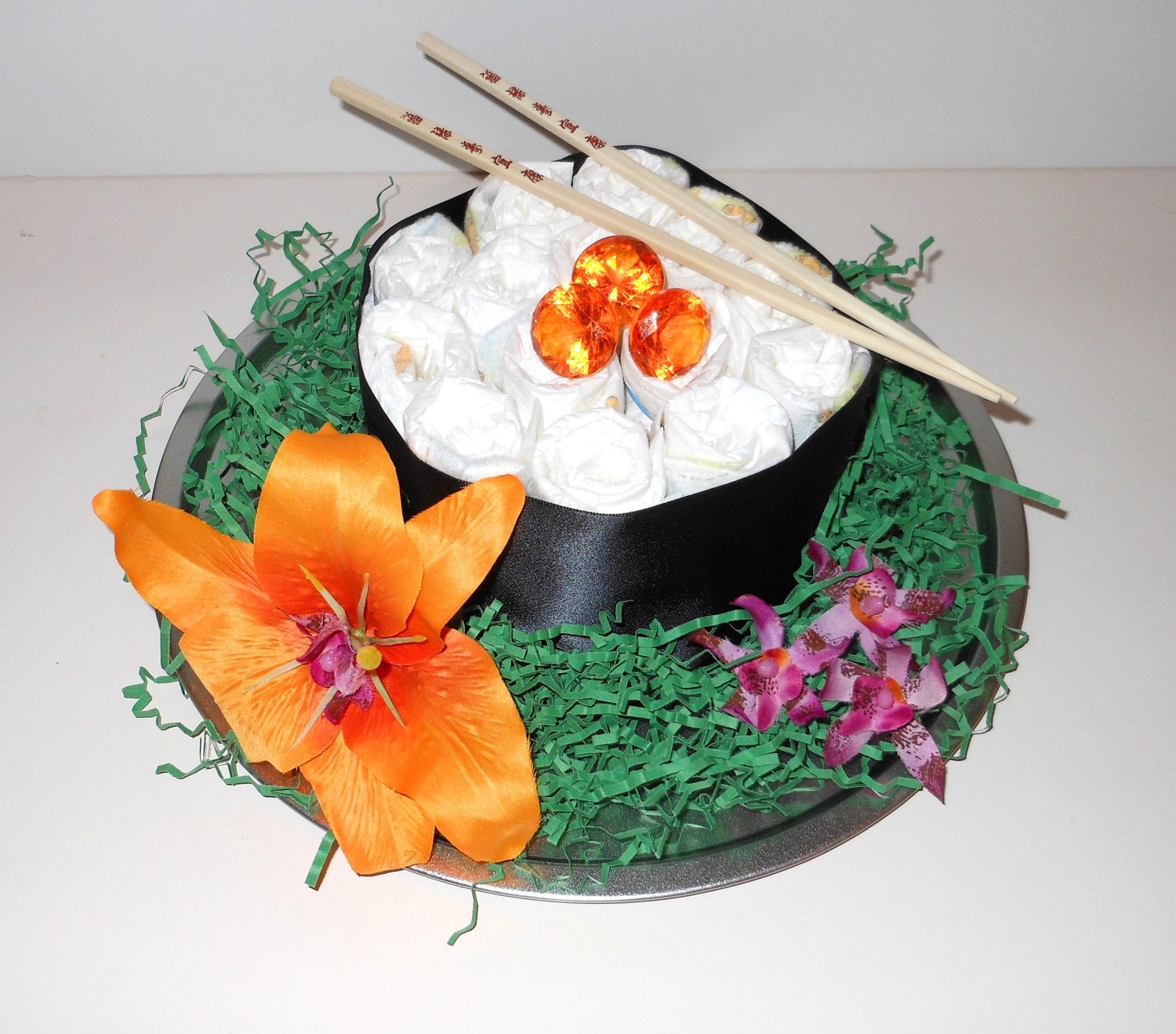 Sushi discount diaper cake