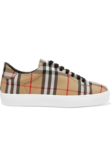 Burberry Checked Canvas Sneakers