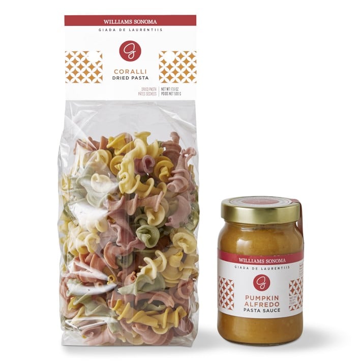Giada De Laurentiis Pumpkin Alfredo Pasta Sauce and Coralli Pasta Set